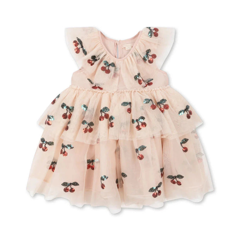 Konges Sloejd Yvonne Fairy Dress Ma Grande Cerise Sequin - Swanky Boutique