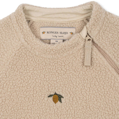 Konges Slojd-Newborn Safa Onesie- Oxford Tan-Swanky Boutique Malta