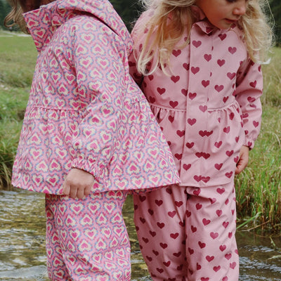 Konges Slojd-Puddle Suit Set - Amour Pink-Swanky Boutqiue Malta 