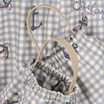 Konges Slojd-Puddle Suit Set - Sailor Check-Swanky Boutique Malta 