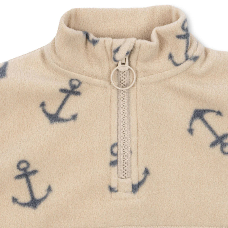 Konges Slojd-Sweatshirt Half Zip, Tavi Fleece - Ancher-Swanky Boutique Malta 