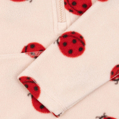 Konges Slojd-Sweatshirt Half Zip, Tavi Fleece - Ladybug-Swanky Boutique Malta 