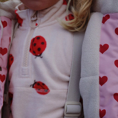 Konges Slojd-Sweatshirt Half Zip, Tavi Fleece - Ladybug-Swanky Boutique Malta 