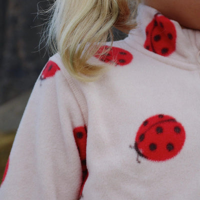 Konges Slojd-Sweatshirt Half Zip, Tavi Fleece - Ladybug-Swanky Boutique Malta 