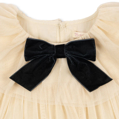 Konges Slojd - Bow Dress - Parchment - Swanky Boutique Malta 