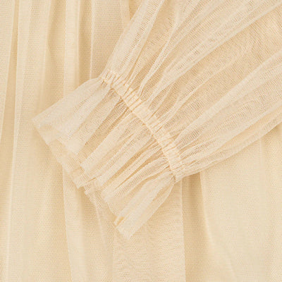 Konges Slojd - Bow Dress - Parchment - Swanky Boutique Malta 