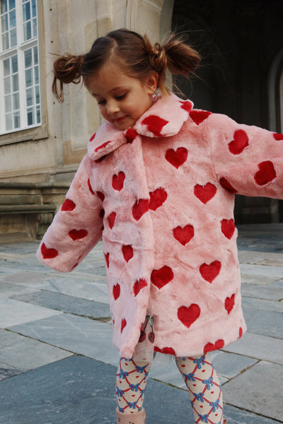 Konges Sloejd - Fuzzie Coat - Coeur Mellow - Swanky Boutique 