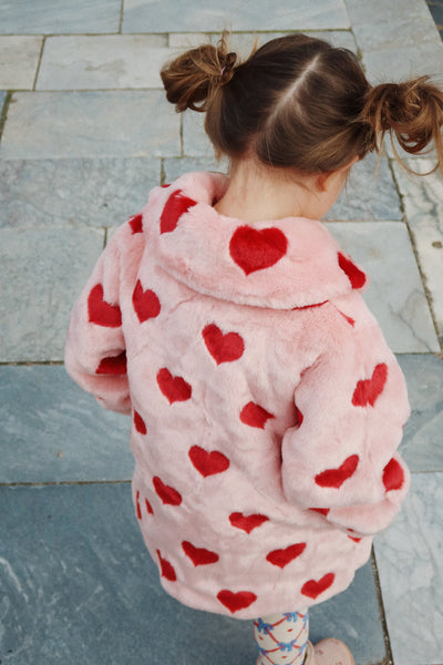Konges Sloejd - Fuzzie Coat - Coeur Mellow - Swanky Boutique 