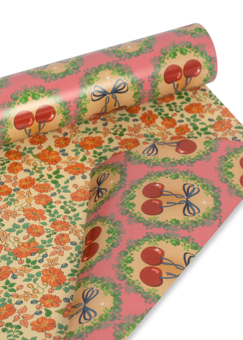 Gift Wrapping - Cherry Bow/ Kaluka Floral (per item)