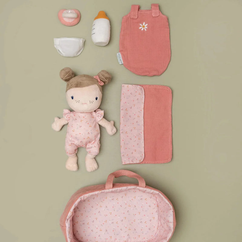 Little Dutch - Doll Set Baby Girl Rosa Little Pink Flowers - Swanky Boutique