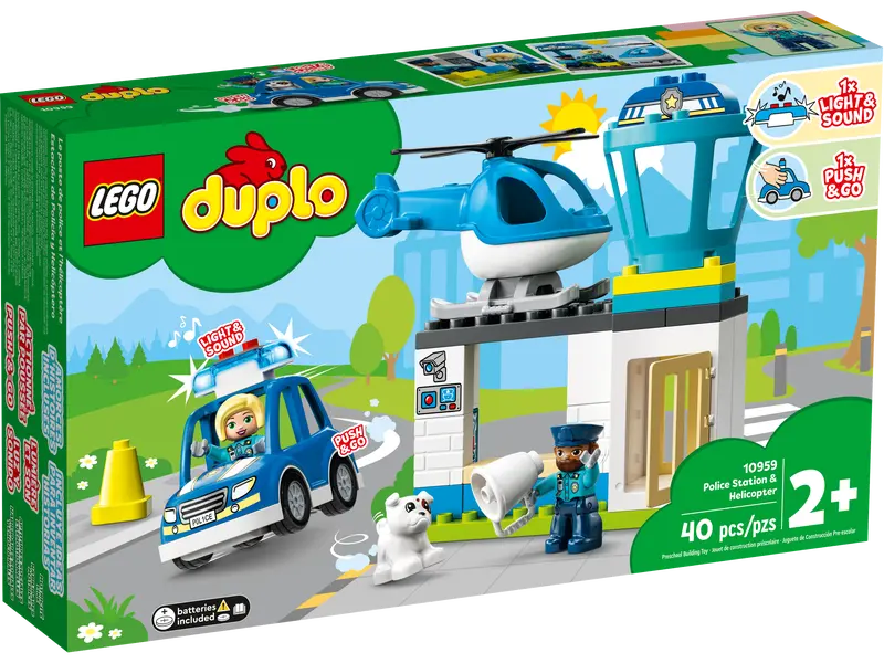 Duplo Police Station & Helicopter (40 Pieces)