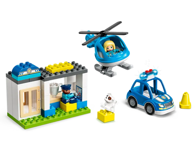 Duplo Police Station & Helicopter (40 Pieces)