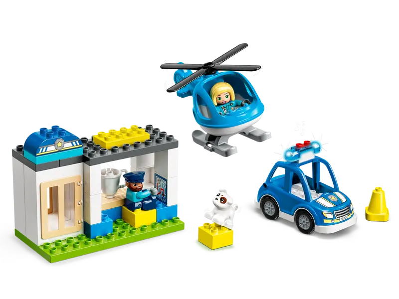 Duplo Police Station & Helicopter (40 Pieces)