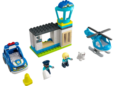 Duplo Police Station & Helicopter (40 Pieces)
