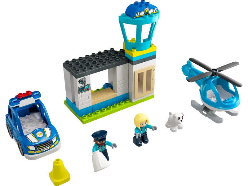 Duplo Police Station & Helicopter (40 Pieces)