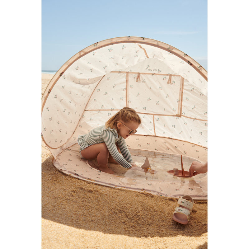 Liewood Everett Pop Up Tent With Paddling Pool Peach Sea Shell - Swanky Boutique 