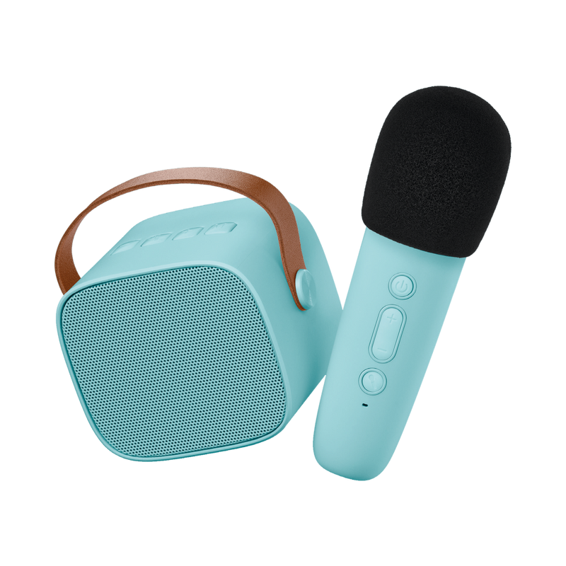 lalarma - Kids Karaoke, Bluetooth Speaker & Wireless Microphone - Blue - swanky boutique malta