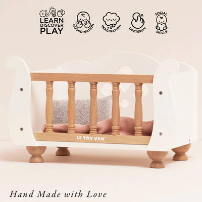 Le Toy Van - Doll's Wooden Cot (New Model) - Swanky Boutique Malta 