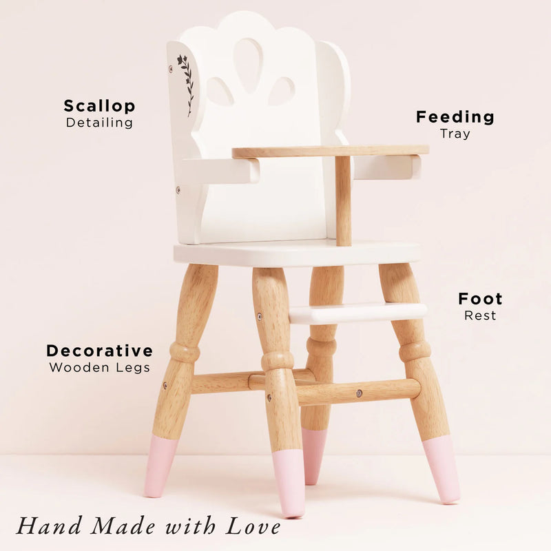 Le Toy Van - Dolls Wooden High Chair (New Model) - Swanky Boutique Malta 