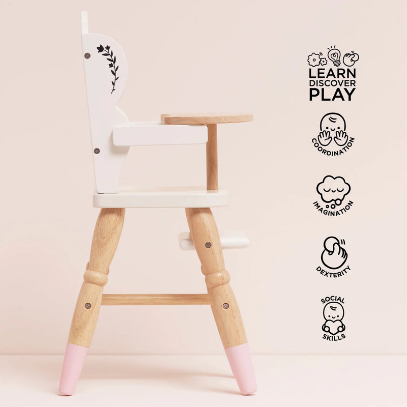 Le Toy Van - Dolls Wooden High Chair (New Model) - Swanky Boutique Malta 