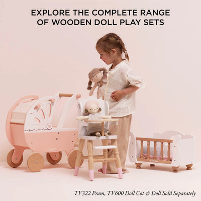 Le Toy Van - Dolls Wooden High Chair (New Model) - Swanky Boutique Malta 