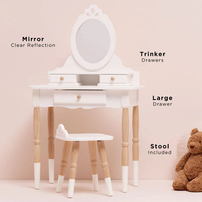Le Toy Van - Dressing-Up Vanity Table & Stool (New Model) - Swanky Boutique Malta