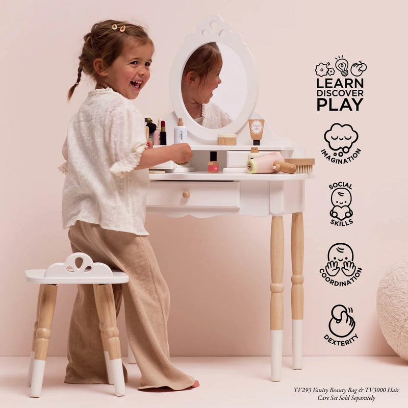 Le Toy Van - Dressing-Up Vanity Table & Stool (New Model) - Swanky Boutique Malta