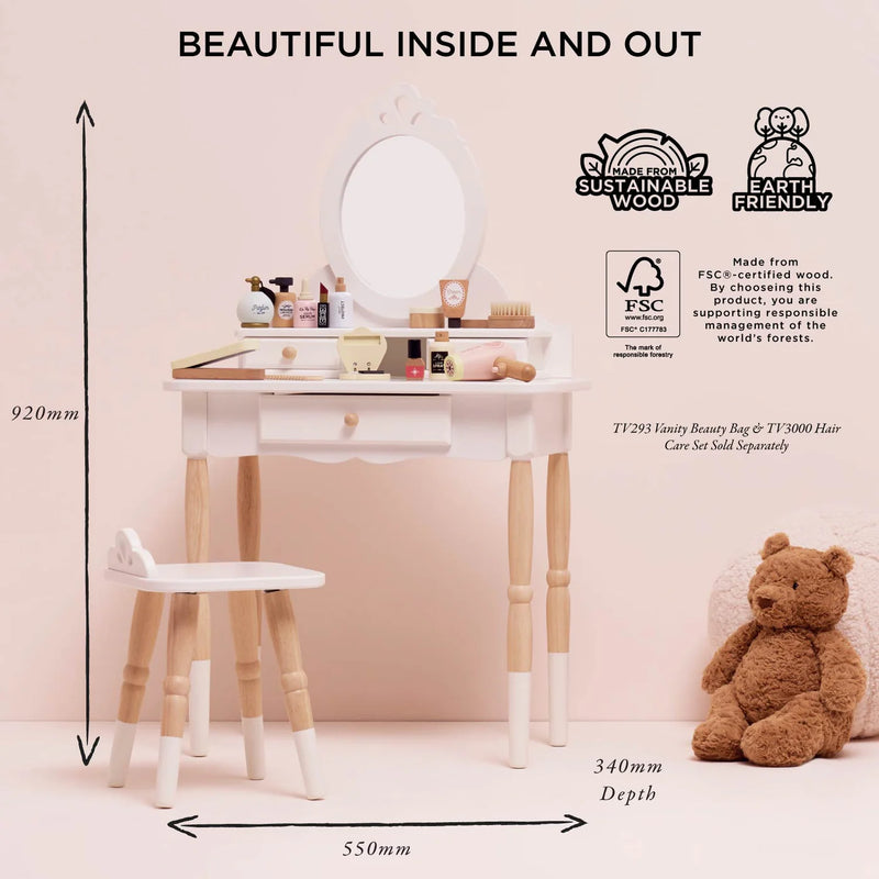 Le Toy Van - Dressing-Up Vanity Table & Stool (New Model) - Swanky Boutique Malta
