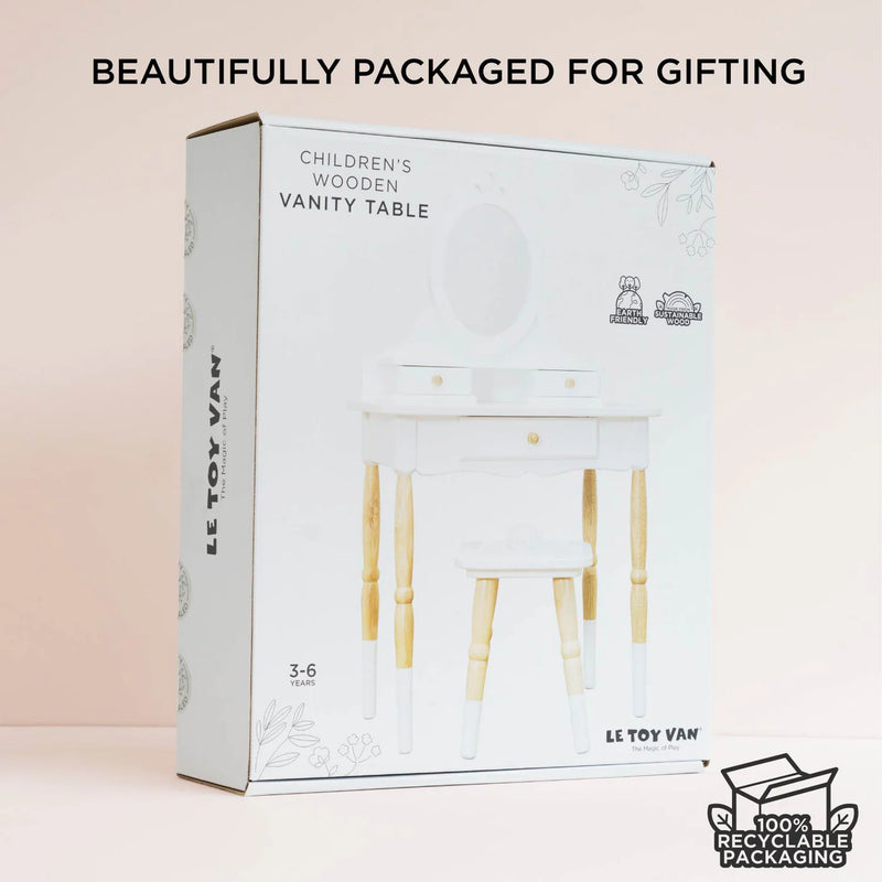 Le Toy Van - Dressing-Up Vanity Table & Stool (New Model) - Swanky Boutique Malta
