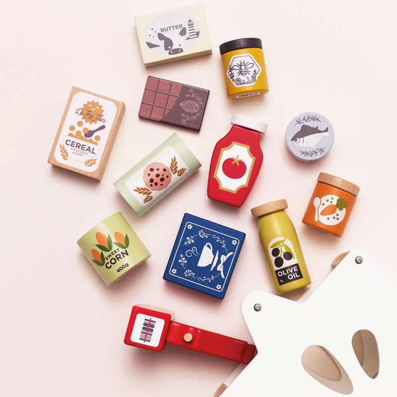 Le Toy Van - Groceries Set & Scanner - 13 Pieces - Swanky Boutique Malta 