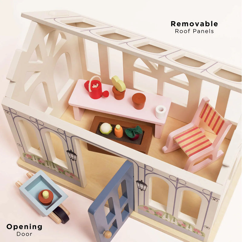 Le Toy Van - Wooden Dolls House Conservatory Playset - Swanky Boutique Malta 