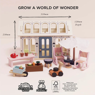 Le Toy Van - Wooden Dolls House Conservatory Playset - Swanky Boutique Malta 