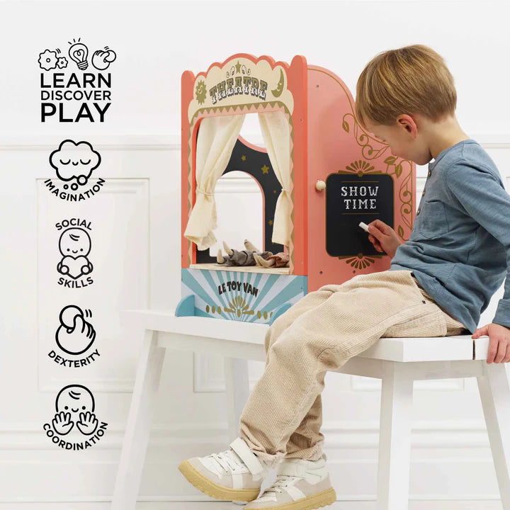 Le Toy Van Tabletop Puppet Wooden Theatre - Swanky Boutique