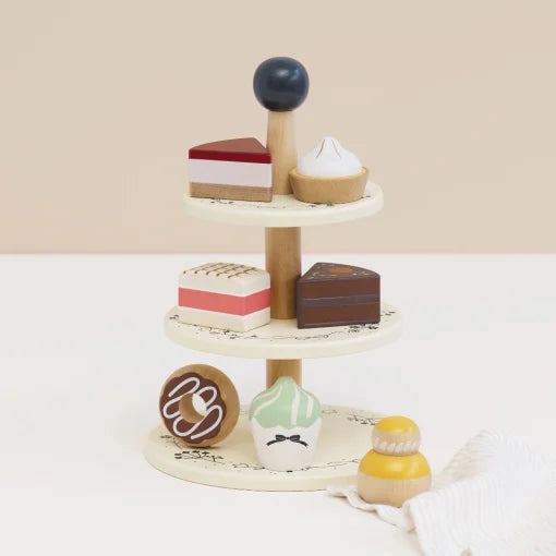 Le Toy Van Three Tier Patisserie Cake Stand - 8 Piece - Swanky Boutique 