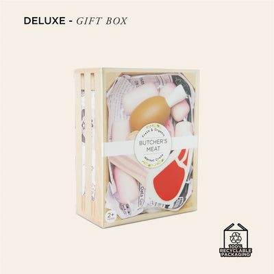 Le Toy Van Butchers Meat Wooden Market Crate - Swanky Boutique 