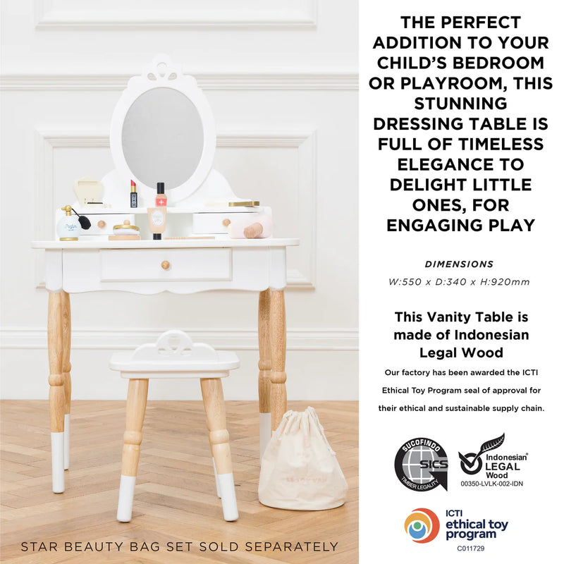 Le Toy Van Dressing-Up Vanity Table & Stool - Swanky Boutique