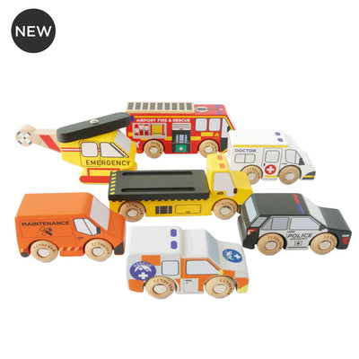 Le Toy Van Emergency Helicopter & Rescue Cars - Swanky Boutique