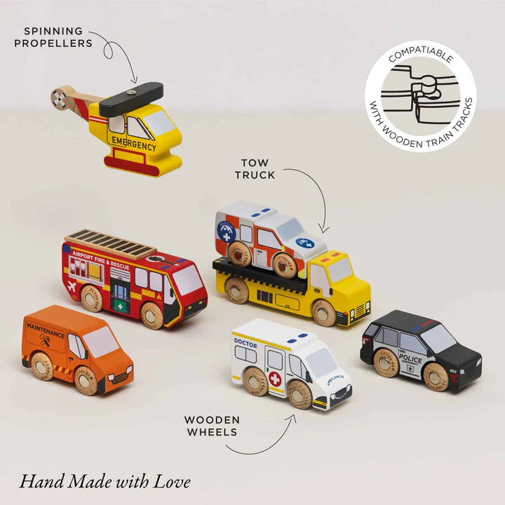 Le Toy Van Emergency Helicopter & Rescue Cars - Swanky Boutique