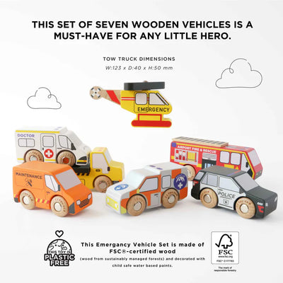 Le Toy Van Emergency Helicopter & Rescue Cars - Swanky Boutique