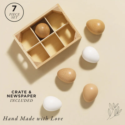 Le Toy Van Farm Eggs Wooden Market Crate - Swanky Boutique