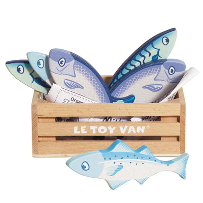 Le Toy Van Market Fish Wooden Play Food Crate - Swanky Boutique