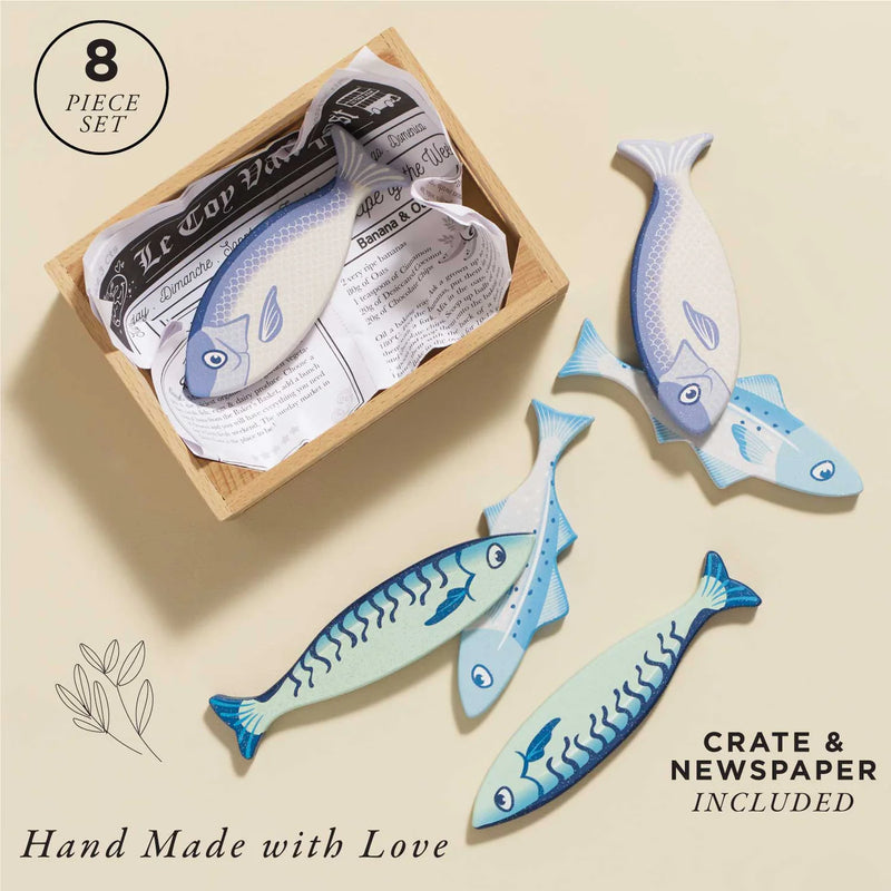 Le Toy Van Market Fish Wooden Play Food Crate - Swanky Boutique