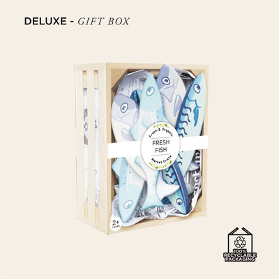 Le Toy Van Market Fish Wooden Play Food Crate - Swanky Boutique