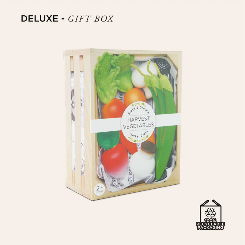 Le Toy Van Harvest Vegetables Wooden Food Crate - Swanky Boutique