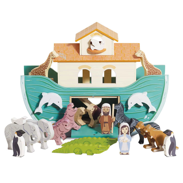 Noah's Great Wooden Ark Animals (Extra Large) 23 Pieces