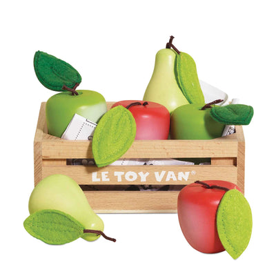Le Toy Van Orchard Fruits Wooden Market Crate - Swanky Boutique