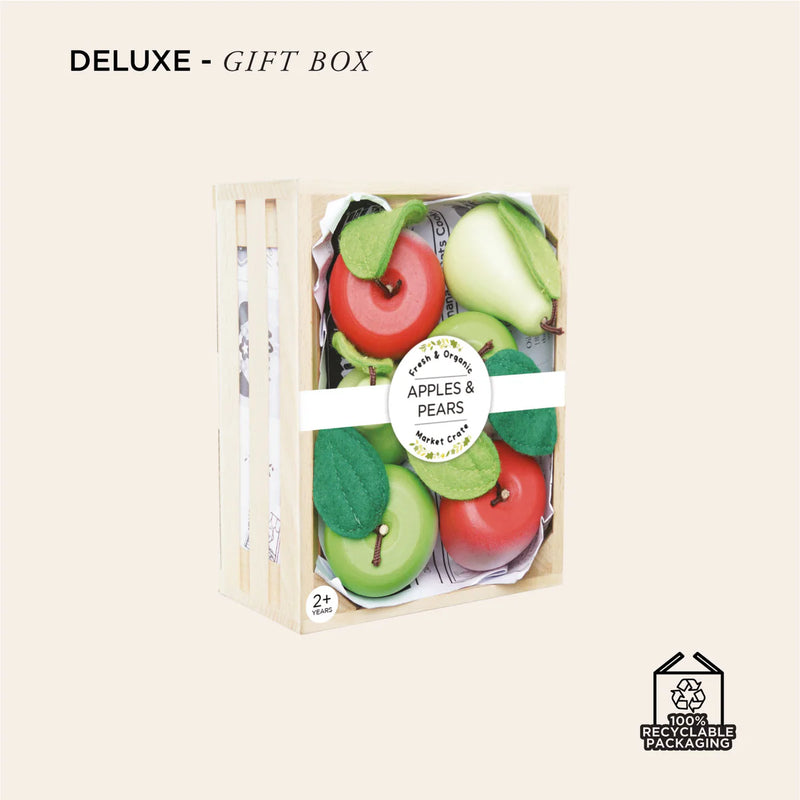 Le Toy Van Orchard Fruits Wooden Market Crate - Swanky Boutique