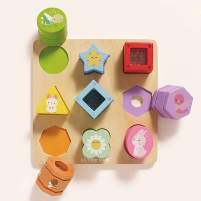 Le Toy Van Rainbow Sensory Shape Sorter - Swanky Boutique