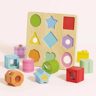Le Toy Van Rainbow Sensory Shape Sorter - Swanky Boutique