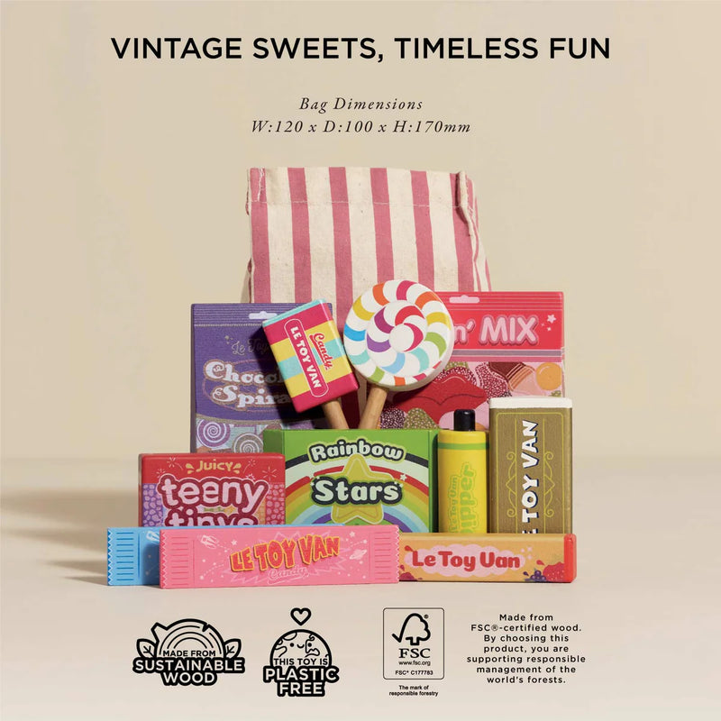 Le Toy Van Retro Sweets and Candy Roleplay Set - Swanky Boutique Malta